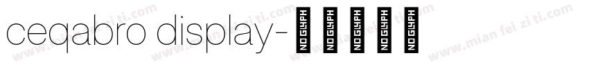 ceqabro display字体转换